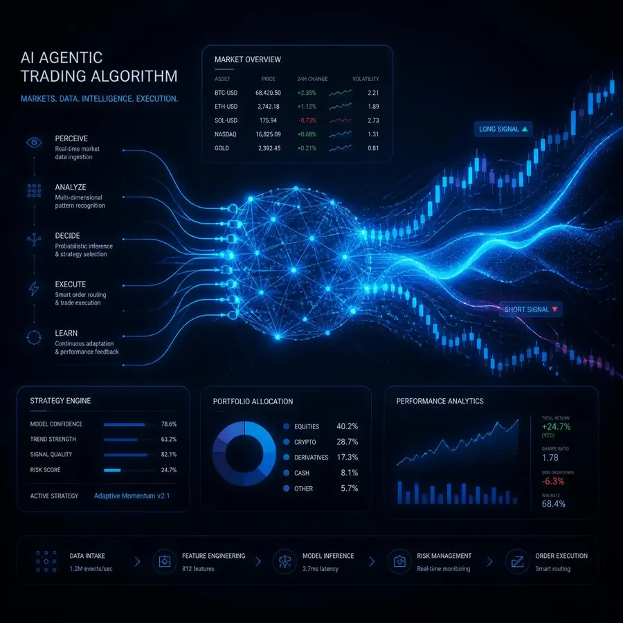 Agentic Algo dashboard preview